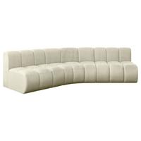 ECKSOFA modulares Sofa Montra-L1 - 290x174x70 cm Beige - Beige, Holzwerkstoff/Textil (290/174cm) - ALTDECOR