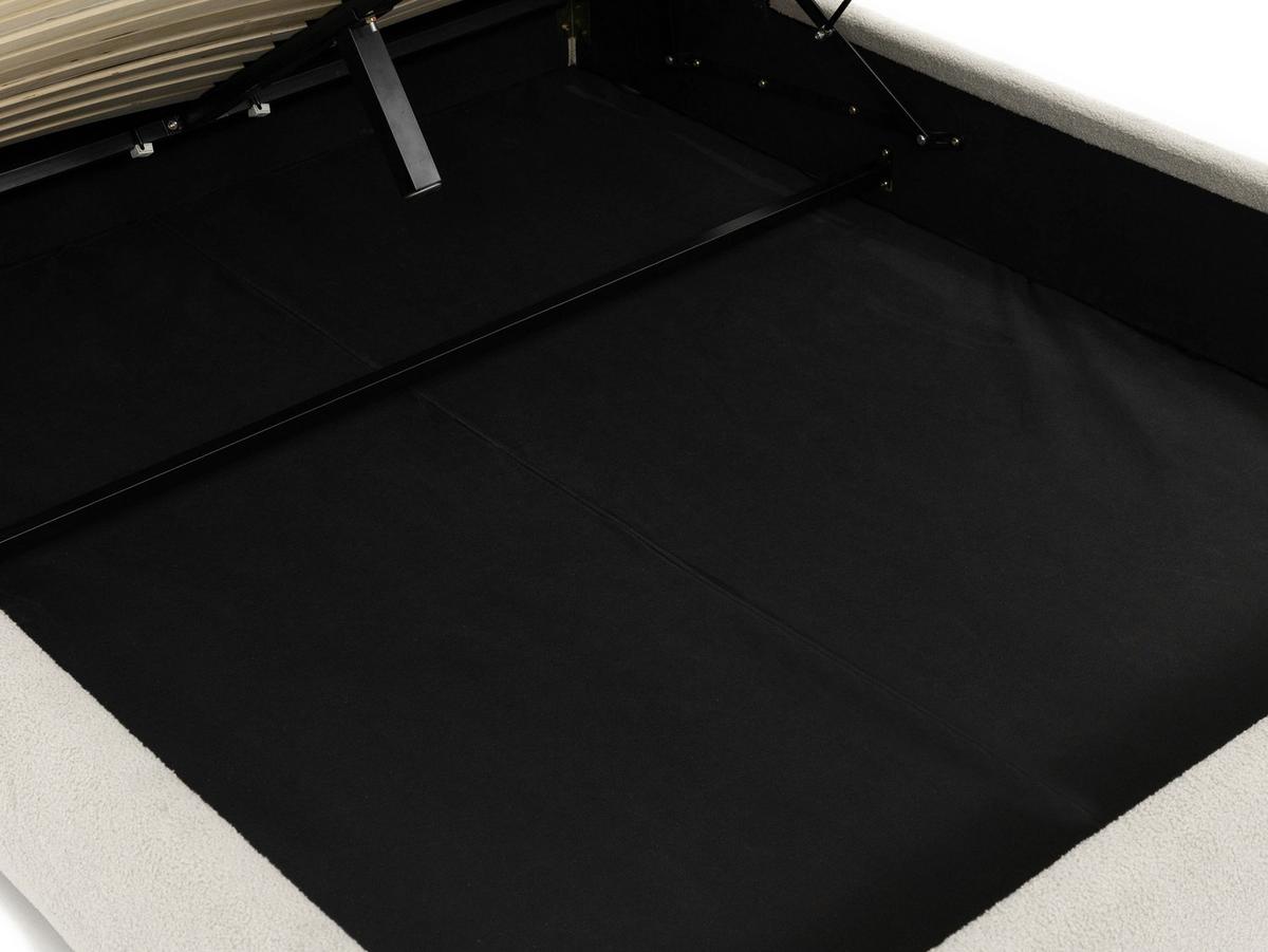 POLSTERBETT Zinot 160 8801 - Beige/Schwarz, Holzwerkstoff/Textil (160/200cm) - MIRJAN24