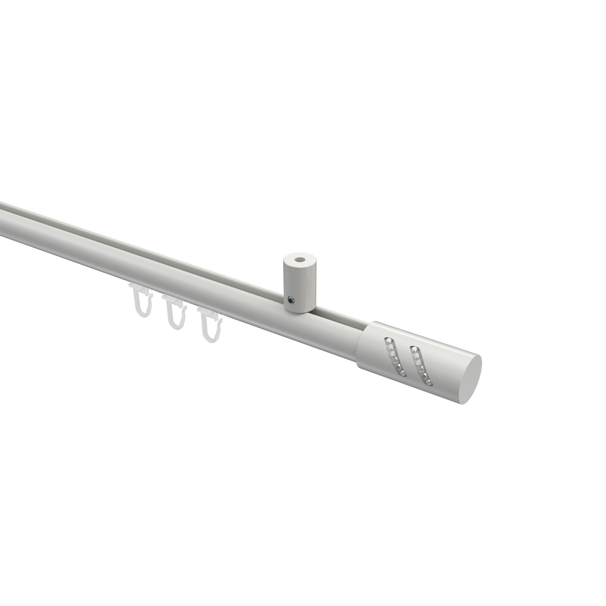 GARDINENSTANGE INNENLAUF Sonius Zoena 100 cm, 1-läufig, 20 mm Ø Weiß - Weiß, Metall (100cm) - INTERDECO