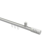 GARDINENSTANGE INNENLAUF Sonius Zoena 100 cm, 1-läufig, 20 mm Ø Weiß - Weiß, Metall (100cm) - INTERDECO