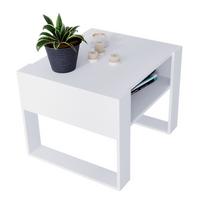COUCHTISCH Karo65 65/45/53,6 - Weiß, Holzwerkstoff (53.6/65/45cm) - RAUMHIRSCH FURNITURE