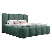 POLSTERBETT Wizko Boucle - Chromfarben/Naturfarben, Holz/Holzwerkstoff (160/200cm) - MIRJAN24