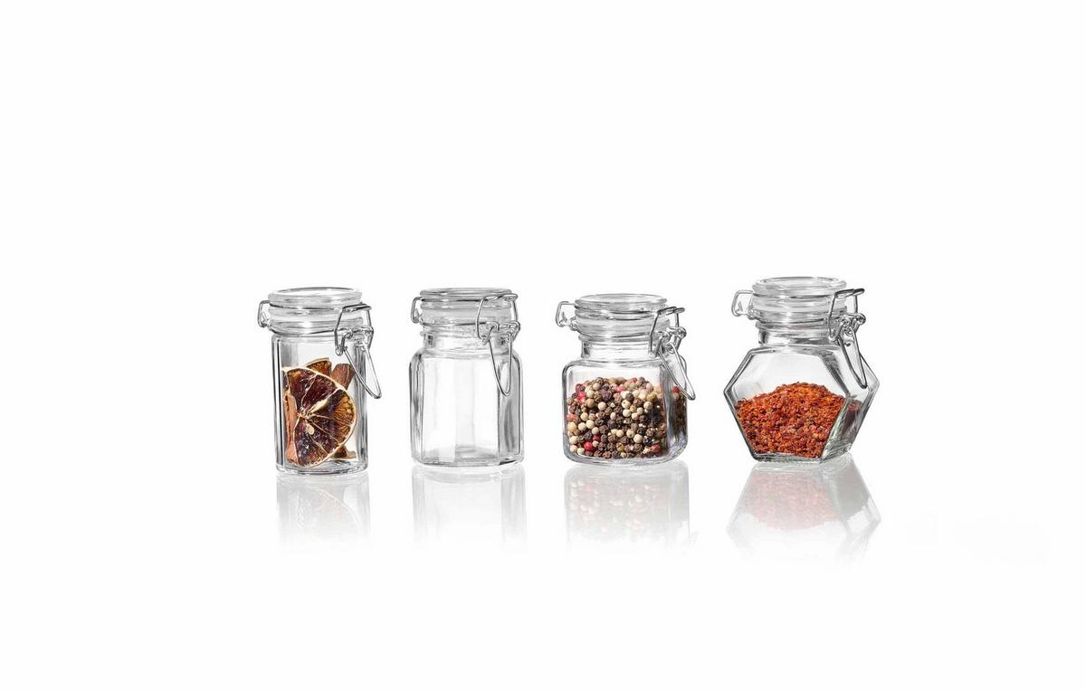 VORRATSGLÄSER Spicy transparent 12-tlg. - Transparent, Glas (2/2/2cm) - Ritzenhoff Breker