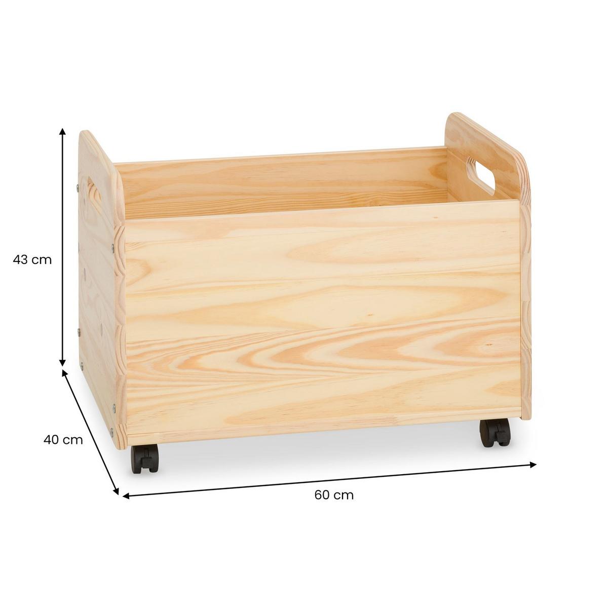SPIELZEUGKISTE BENJAMIN natur - Naturfarben, Holz (60/43/40cm) - IDIMEX
