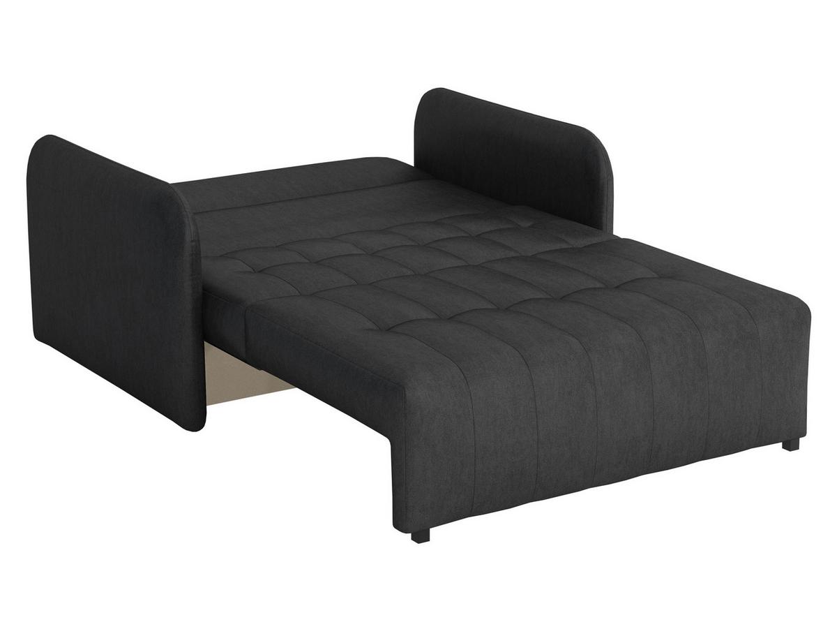 SCHLAFSOFA Viva Grand II - Hellgrau/Schwarz, Holz/Kunststoff (125/85/95cm) - MIRJAN24