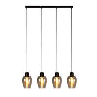 PENDELLEUCHTE Daphne 70/5/120 cm - Schwarz, Glas (70/5/120cm) - ZMH