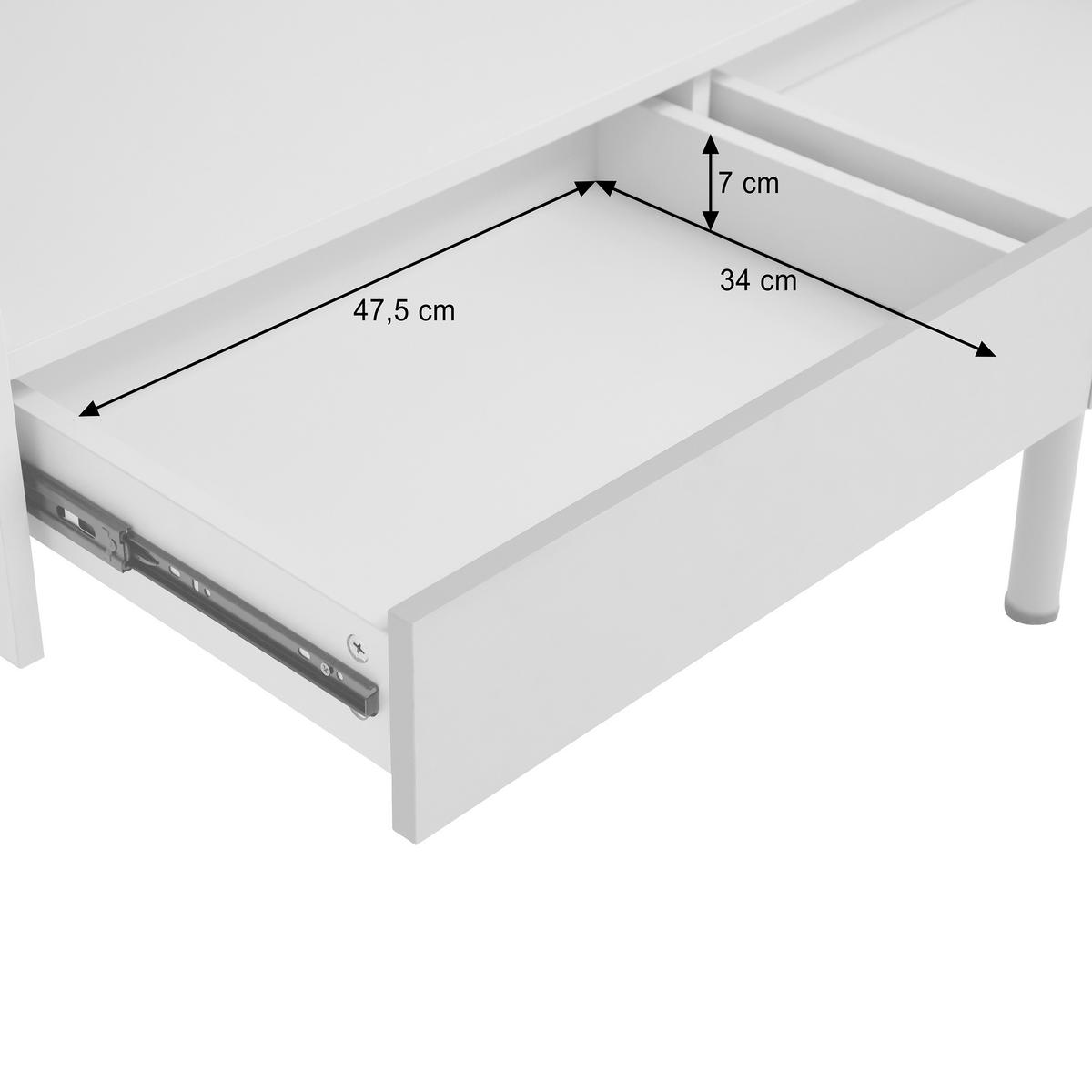 SCHREIBTISCH Boreo mit 2 Schubladen und Aufsatz, 118 cm, Kaschmir+Hellbraun - Kaschmir/Hellbraun, Metall (58/118/118cm) - Beautysofa