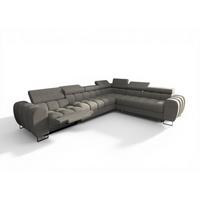 ECKSOFA Bastien Relax - Grau, Holzwerkstoff/Textil (330/260cm) - Fun Möbel