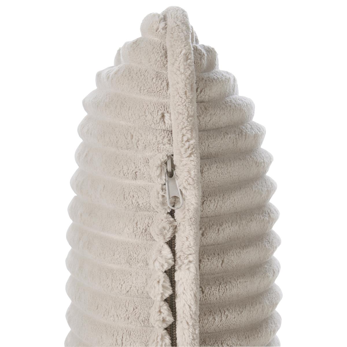 SESSEL Sorsele Cord Beige - Hellbraun/Beige, Holz/Textil (64/77/82cm) - Beliani