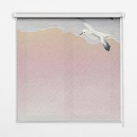 INNENROLLO - Fensterrollo - Rollo - 100x100 cm - Fliegende Vögel - Pink, Kunststoff (100/100/0.5cm) - TULUP