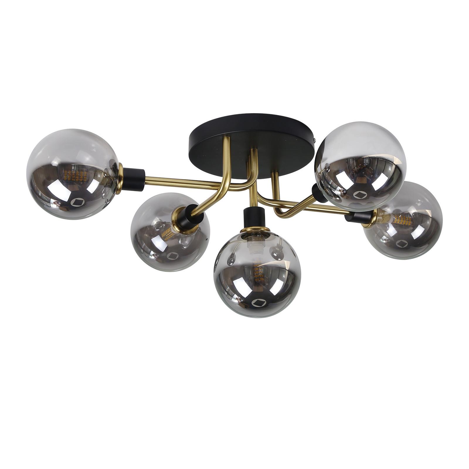 LED-DECKENLEUCHTE Bewachen 53/52/25 cm - Grau, Metall (53/52/25cm) - Nettlife