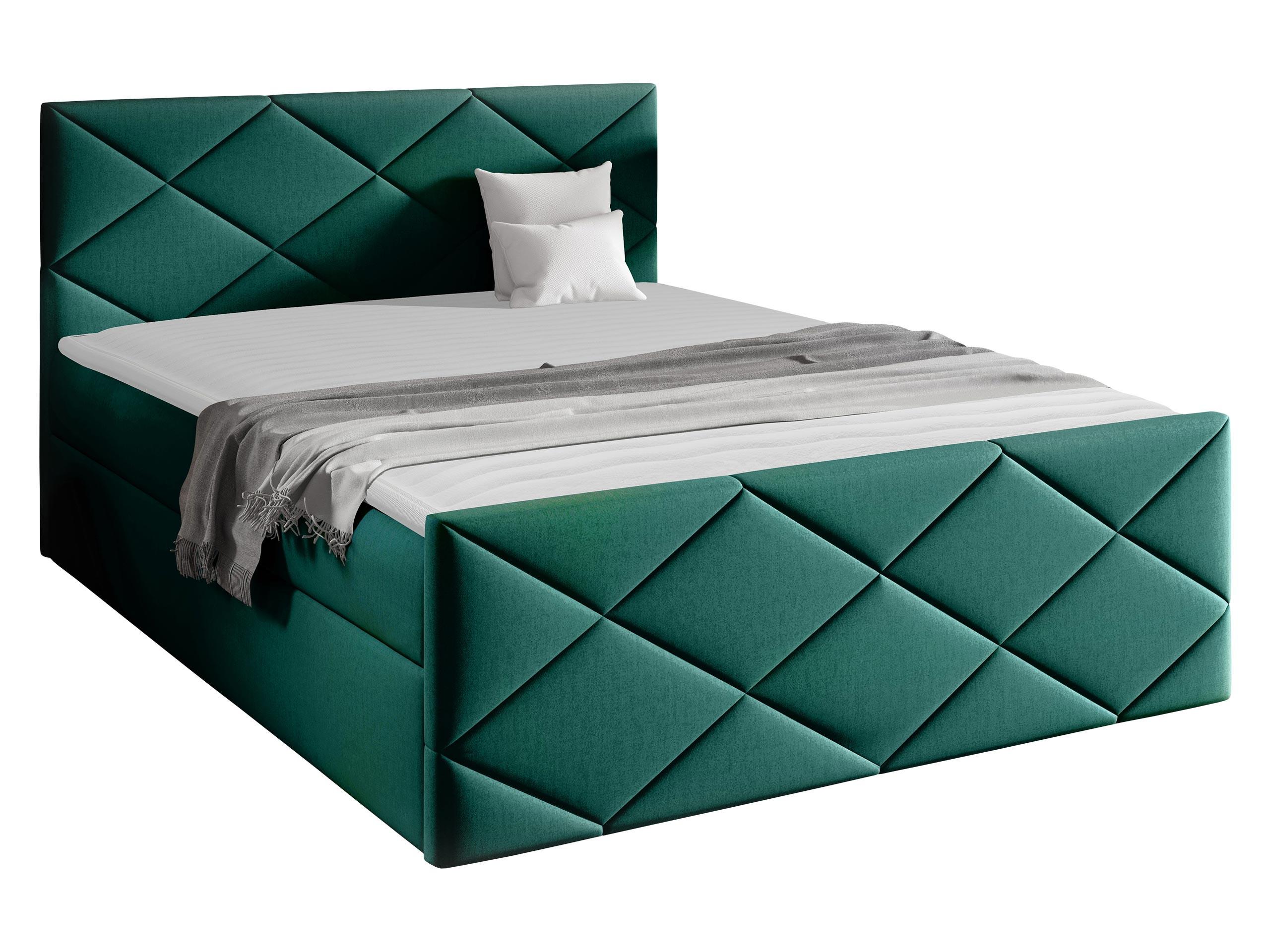 BOXBETT Herkules - H3 - Jadegrün, Holz (160/200cm) - MIRJAN24