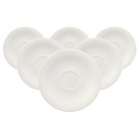CAPPUCCINOUNTERTASSEN New Cottage Basic weiß ø 19 cm 6er Set - Weiß, Keramik (19cm) - Villeroy & Boch