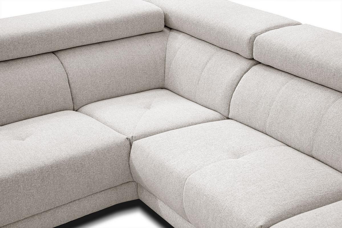ECKSOFA MORELLO 5-Sitzer, creme - Creme/Schwarz, Holzwerkstoff/Textil (158/269cm) - Wozimo