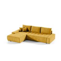 ECKSOFA Vogar In Aston - Gelb, Holzwerkstoff/Textil (265/185cm) - Fun Möbel
