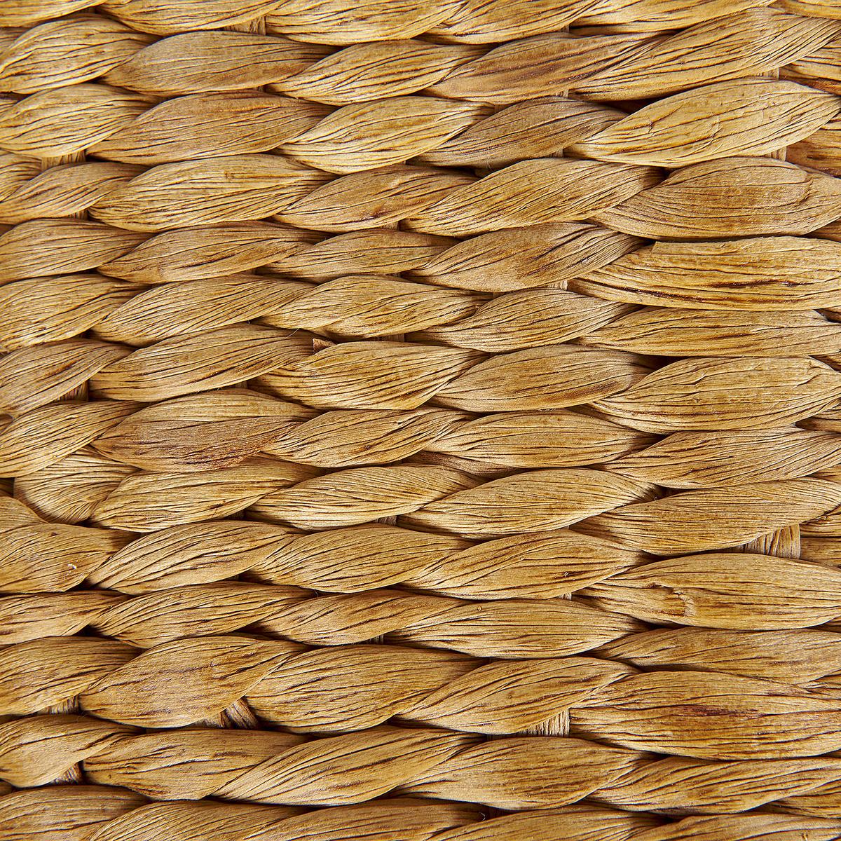 POUF Naturfarben Bichir - Naturfarben, Naturmaterialien (40/40/40cm) - Beliani