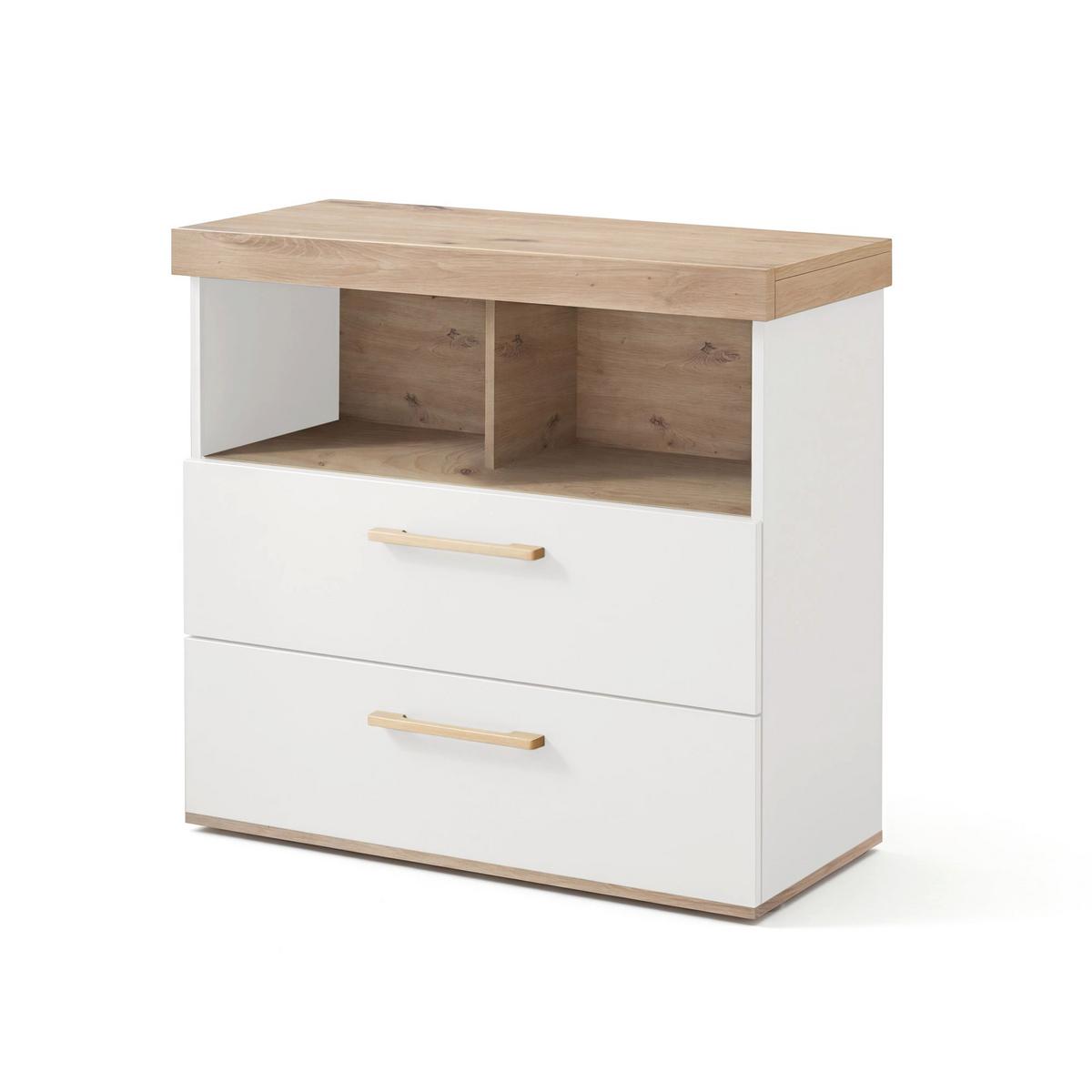 BABYZIMMER-SET Jimmy 3-teilig - Weiß, Holzwerkstoff (138/195/53cm) - Roba