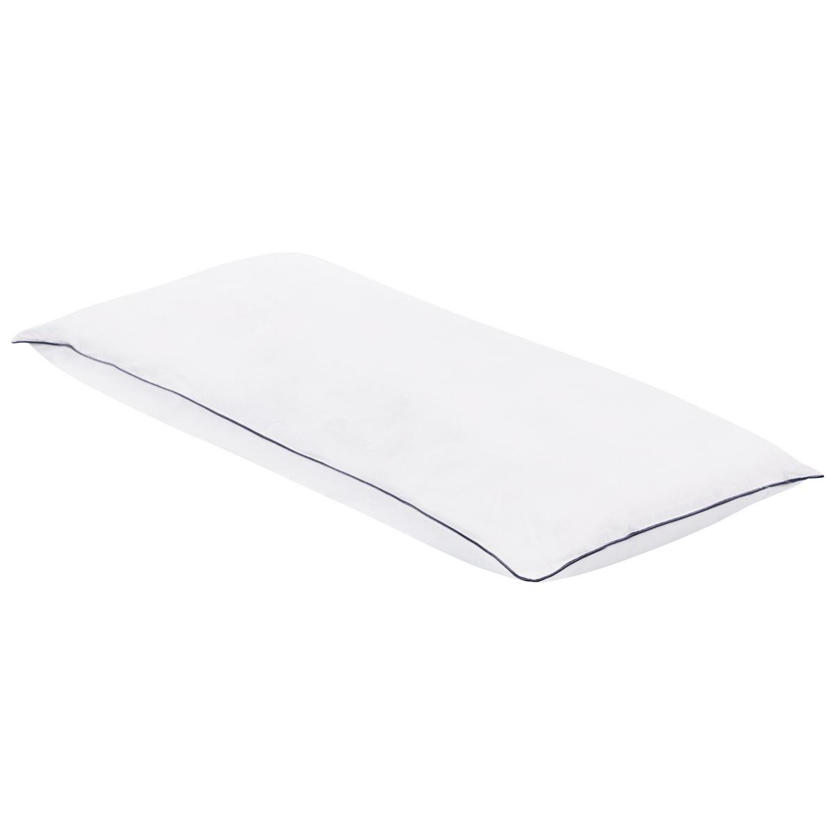 KOPFKISSEN Weiß 80/40 cm Pelister - Weiß, Naturmaterialien (80/40cm) - Beliani