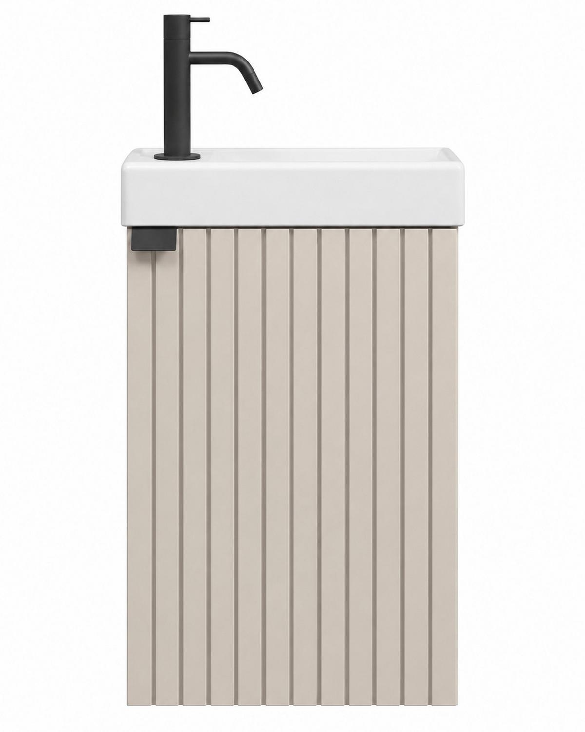 GÄSTE-WC-MÖBELSET Bosco 2 Teile Cashmere - 40 x 22 x 68 cm - Kaschmir, Holz (40/68/22cm) - Badplaats