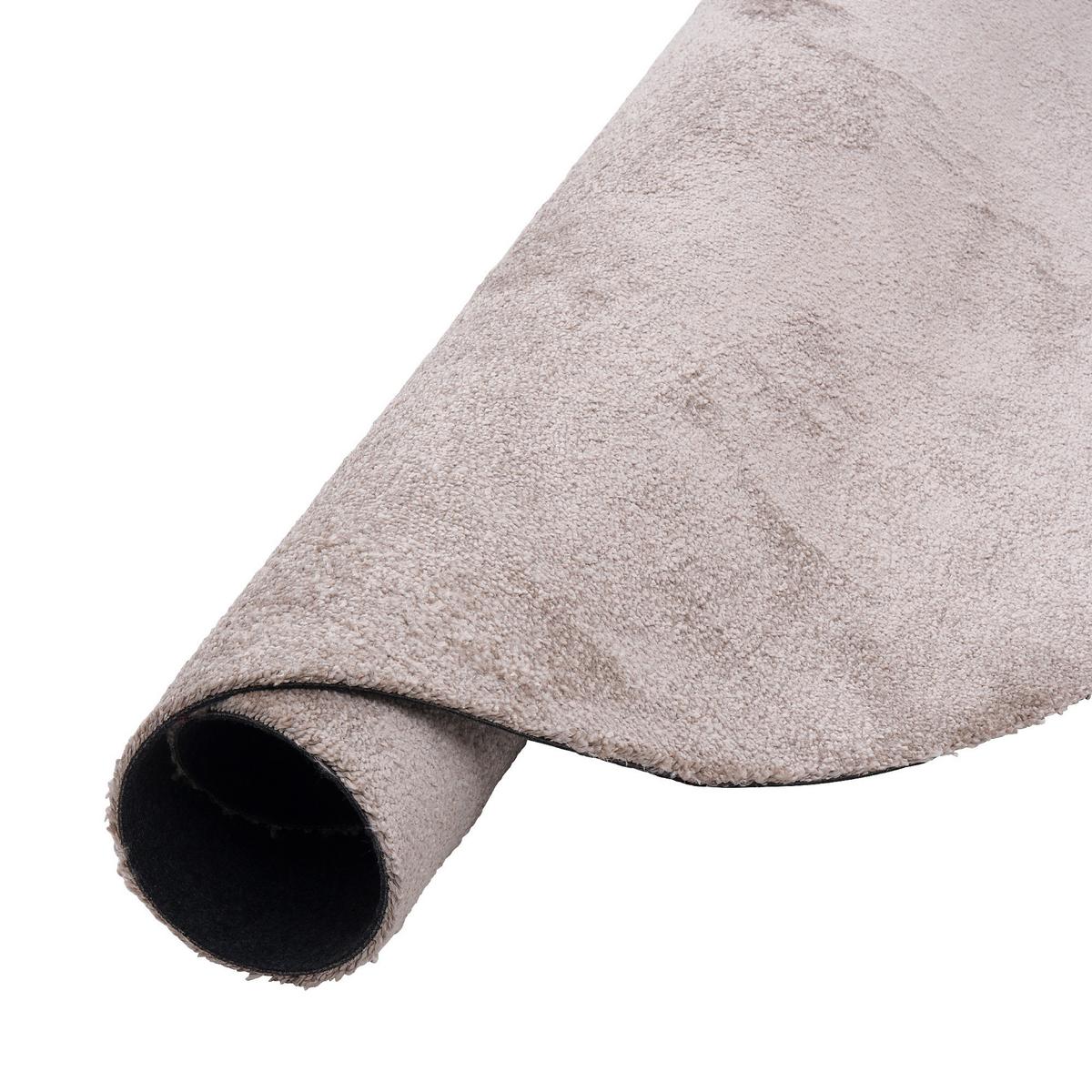 SUPER SOFT HOCHFLORTEPPICH LIVORNO RUND - Beige, Textil (133/133cm) - Snapstyle