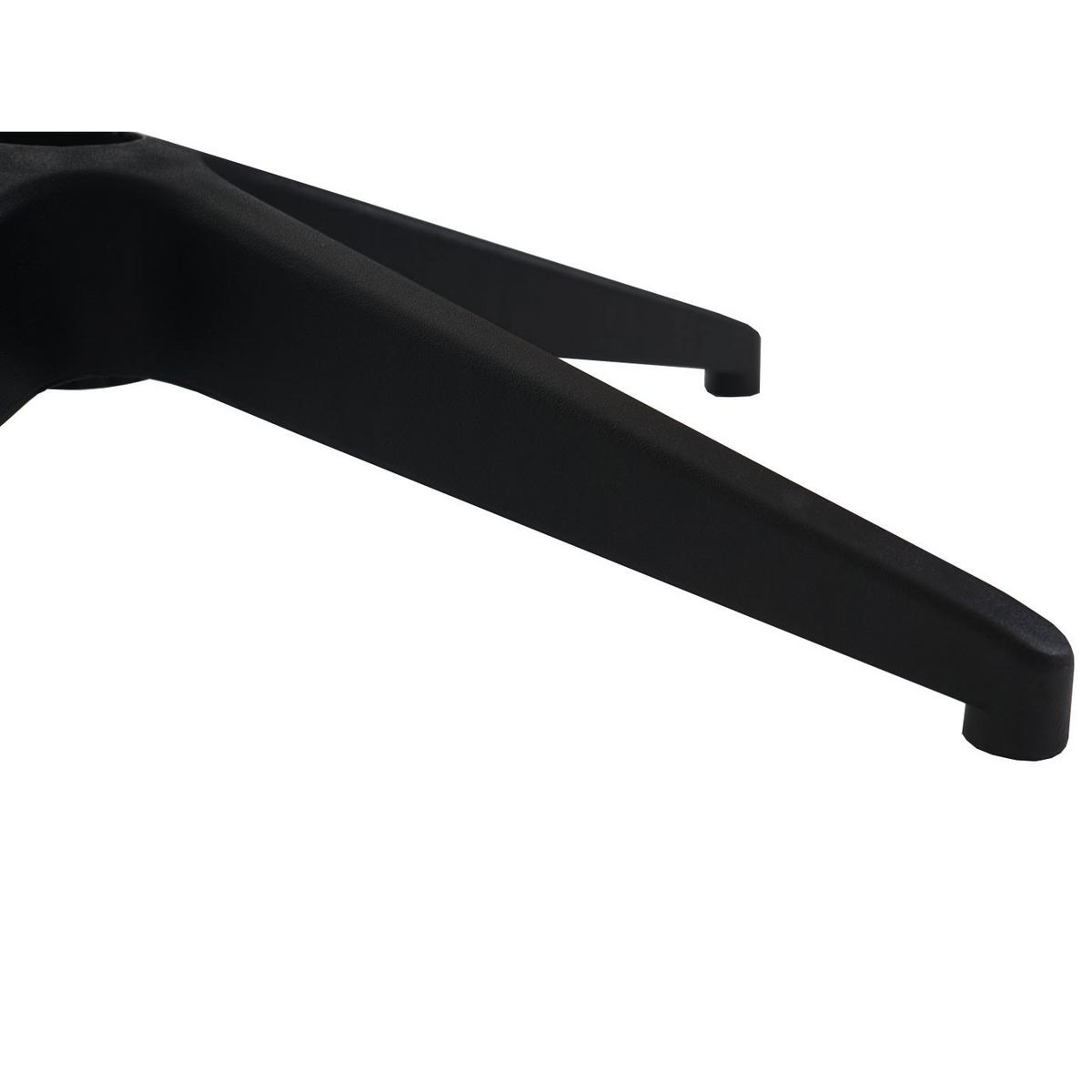 FUSSKREUZ 60CM LOCH Ø5CM Schwarz - Schwarz, Kunststoff (60/12/60cm) - MCW