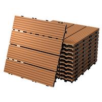 BODENPLATTE 4er Set - Hellbraun, Holzwerkstoff (30/30/2cm) - ECD-Germany