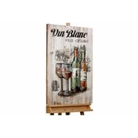 HOLZBILD Gold 60/90 cm - Goldfarben, Holz/Metall (3.11/90cm) - KUNSTLOFT