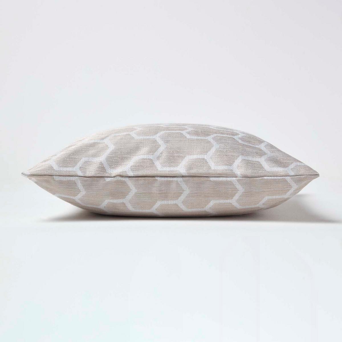 KISSENHÜLLE Jacquard geometrisch 45/45 cm - Naturfarben, Textil (45/45cm) - Homescapes
