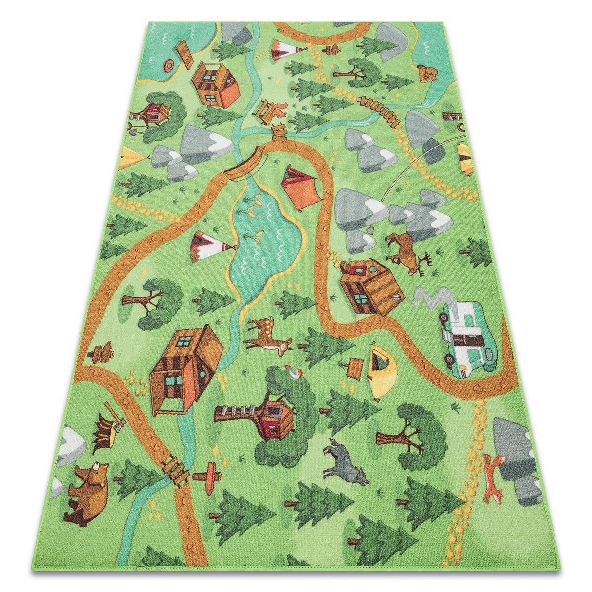 TEPPICH Rebel Roads 95/133 cm - Pastellgrün, Textil (95/133cm) - rugsX