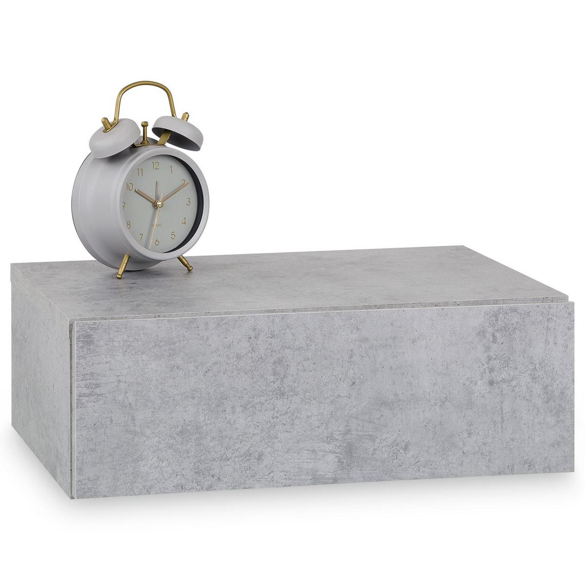 HÄNGENDER NACHTTISCH ANNE - Hellgrau, Holzwerkstoff (42/14/30cm) - CARO-Möbel