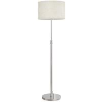 STEHLEUCHTE Stahl Leinenstoff Beige - Beige, Metall (40/40/168cm) - HOMCOM