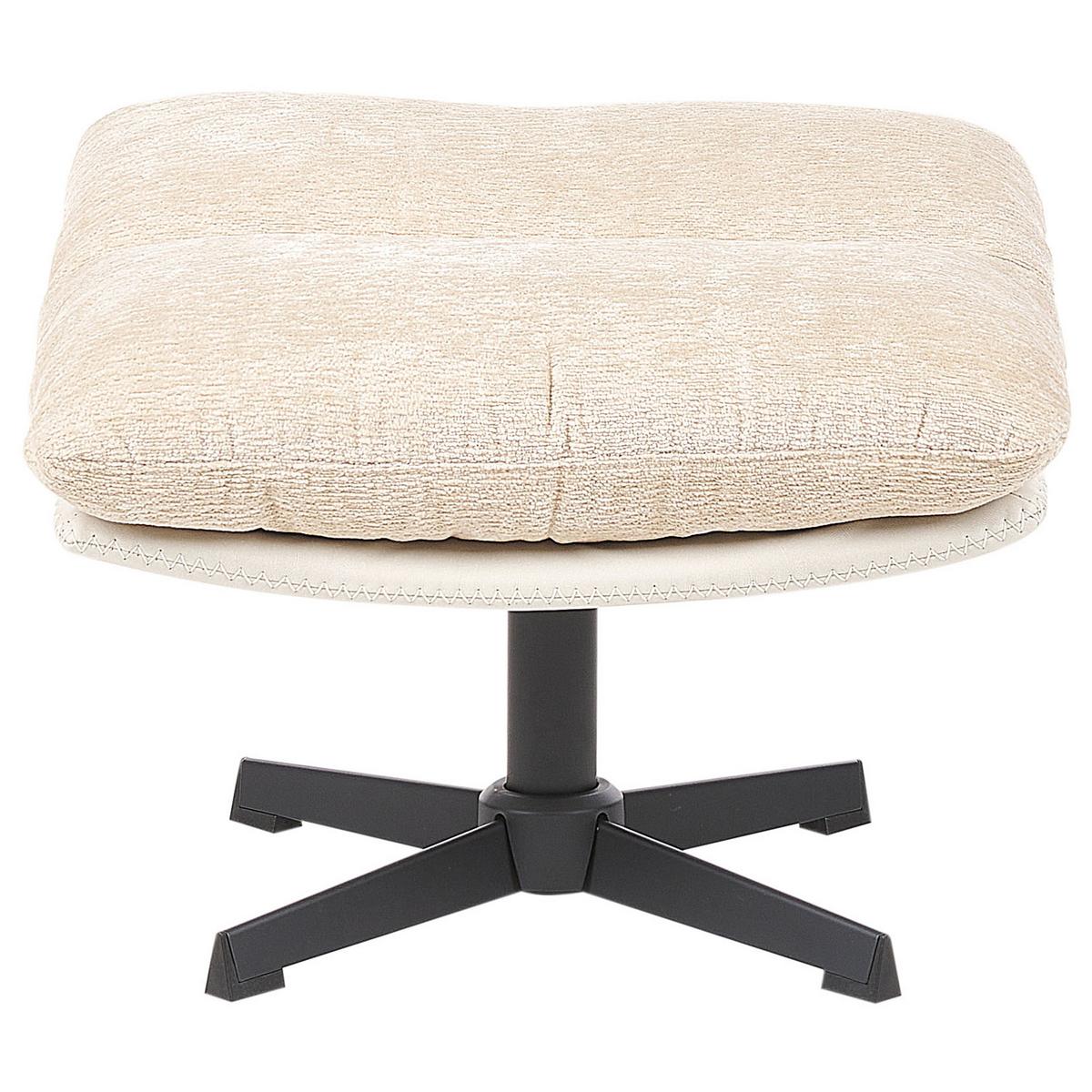 SESSEL Helles Beige Tovik - Beige/Schwarz, Textil (82/89/55cm) - Beliani