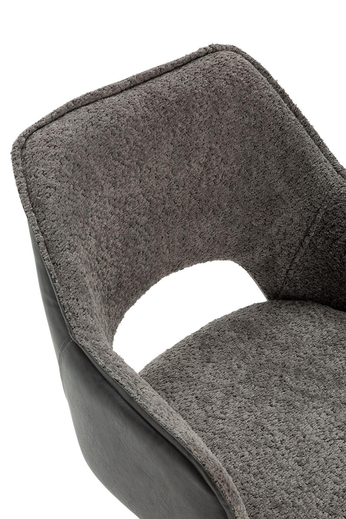 ESSZIMMERSTUHL Mariel Grau 62/60/47 cm 2er-Set - Grau, Textil (60/47/62cm) - Calicosy