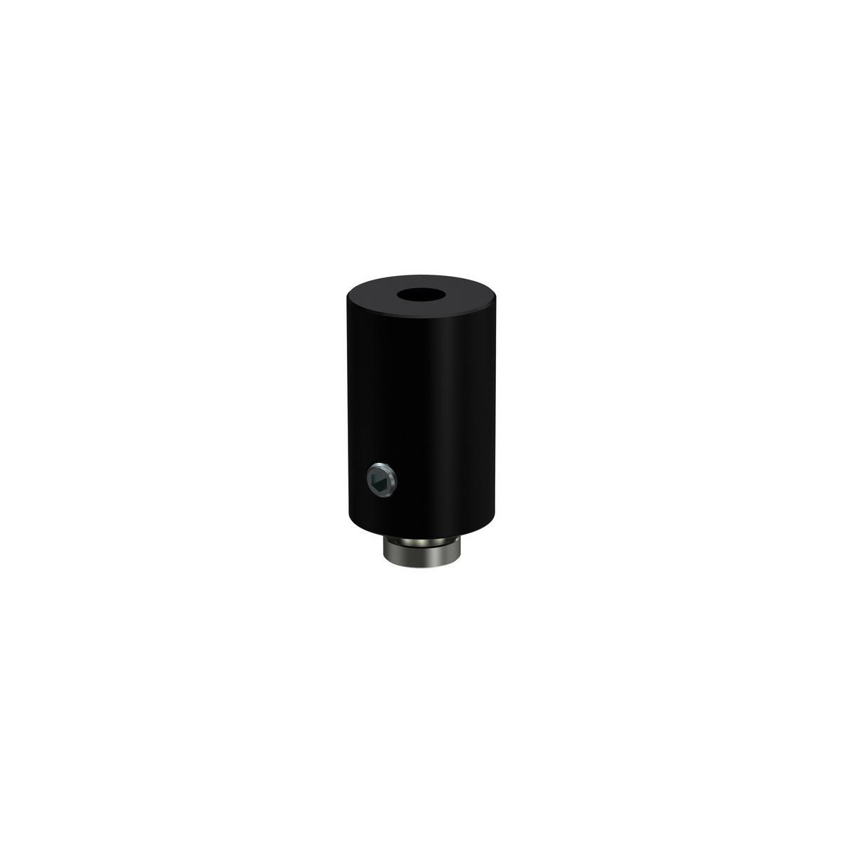 GARDINENSTANGE INNENLAUF Sonius Elanto 200 cm, 1-läufig, 20 mm Ø Schwarz - Schwarz, Metall (200cm) - INTERDECO