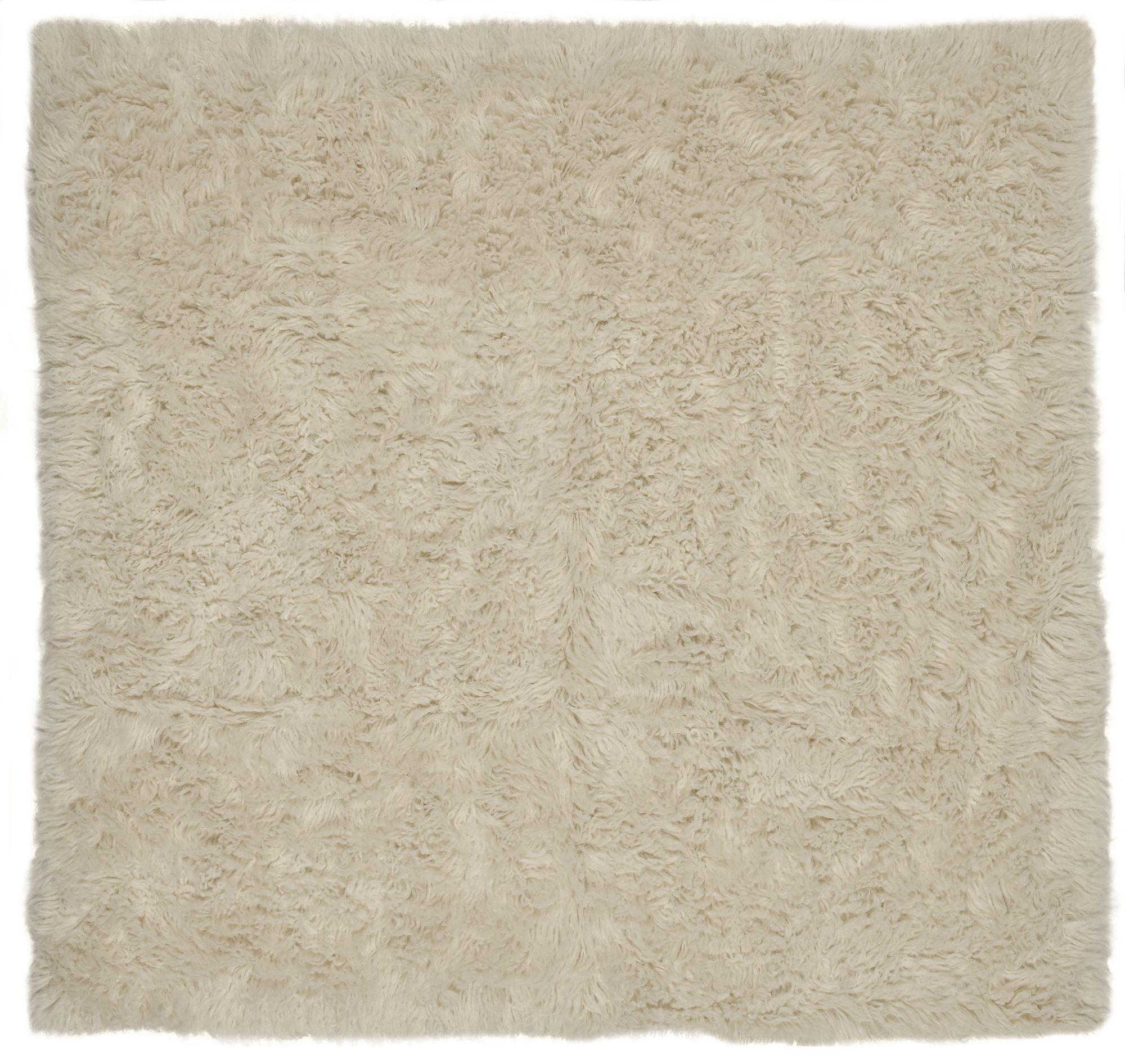 TEPPICH Super Flokati 1400 Naturwollshaggy 210x210 cm - Champagner, Textil (210/210cm) - Rug and Roll