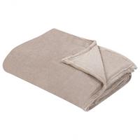 DECKE Beige Bayburt 150/200 cm - Beige, Textil (150/200cm) - Beliani