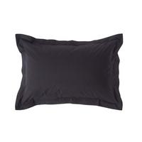 KISSENBEZUG Perkal mit Stehsaum, Fadendichte 200 - Schwarz, Textil (48/74cm) - Homescapes