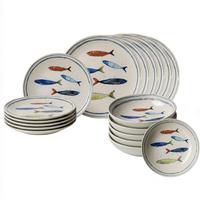 TELLER-SET Maro bunt 18-tlg. - Multicolor, Keramik (2/2/2cm) - Ritzenhoff Breker