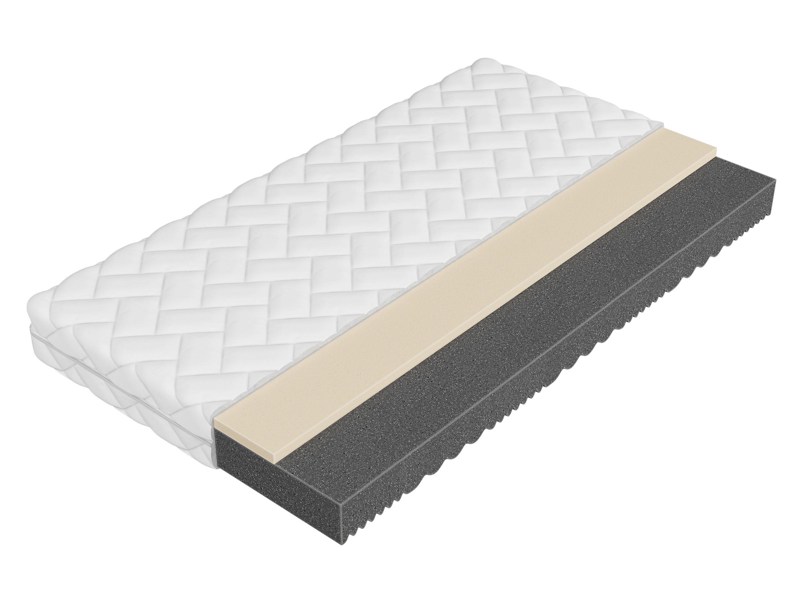 KOMFORTSCHAUMMATRATZE Uno 17 cm - Weiß, Textil (160/200cm) - MIRJAN24