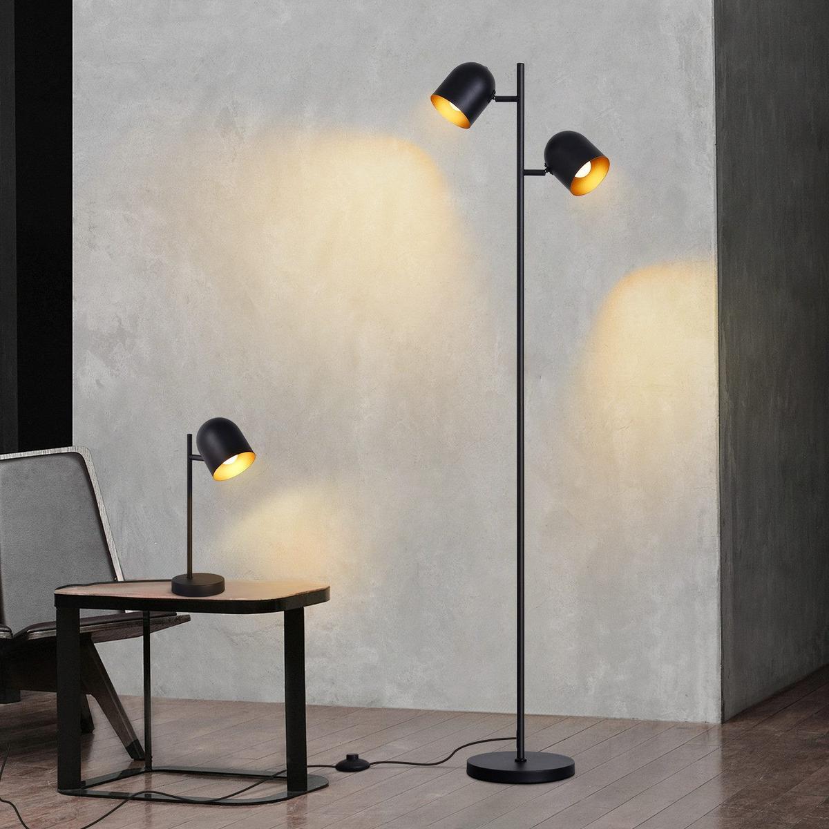 STEHLAMPE Yamaguchi 35/22/145cm - Schwarz, Metall (35/22/145cm) - Nettlife