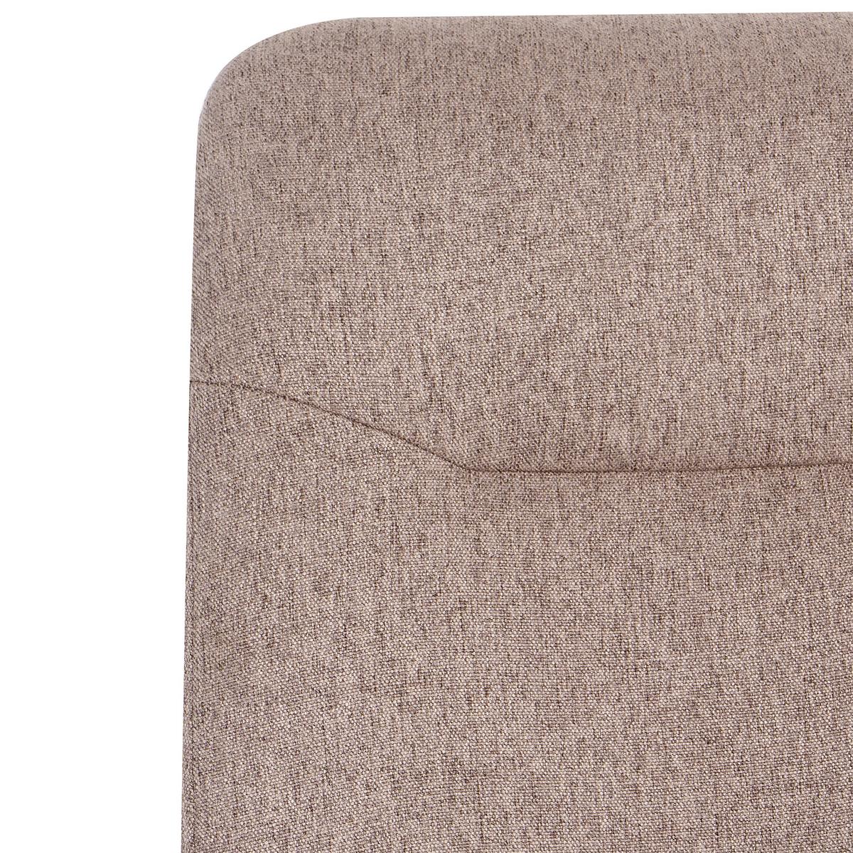 BÜROSTUHL Stoff Hellbraun Caroga - Hellbraun, Textil (62/90/62cm) - Beliani