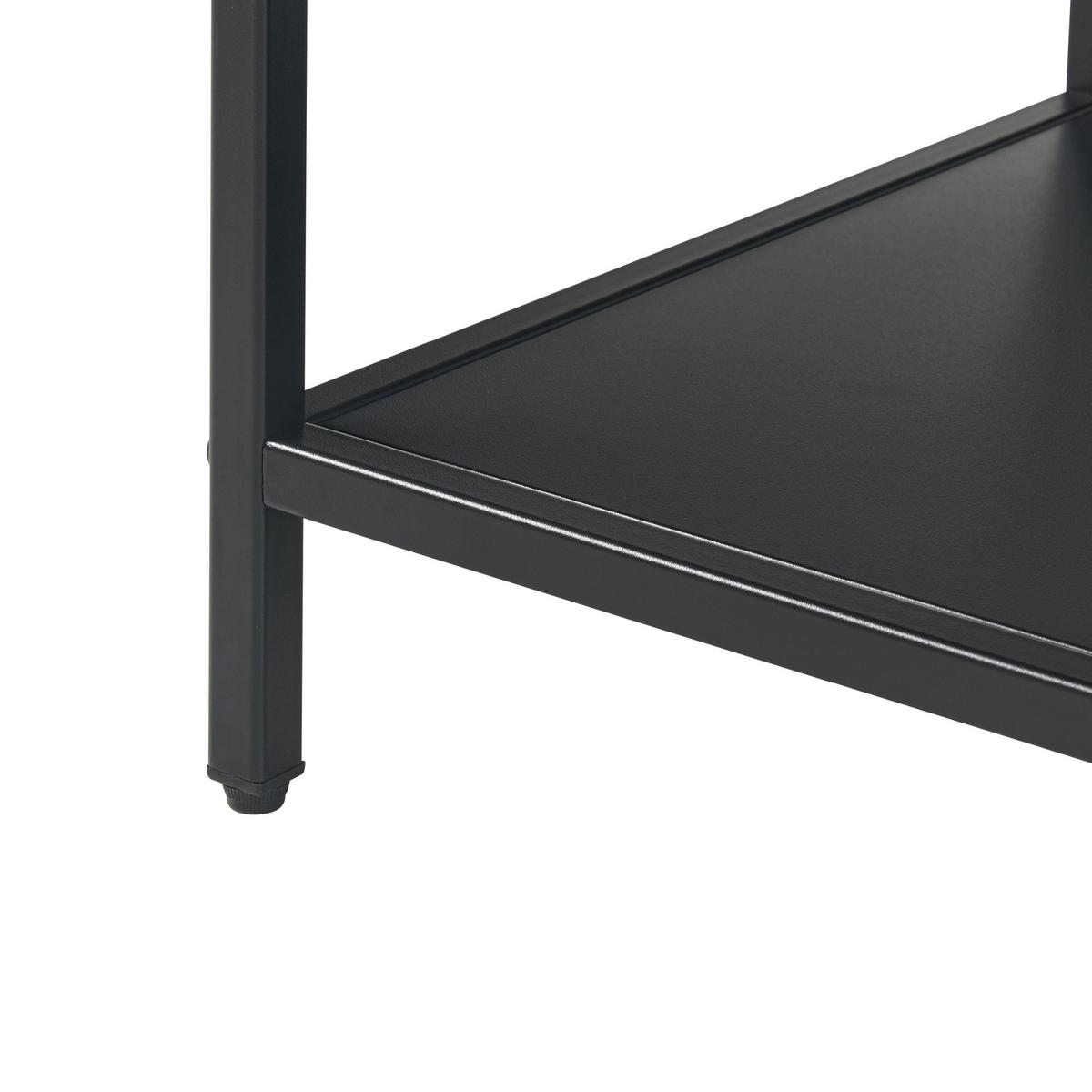 BÜCHERREGAL Reisjärvi - Schwarz, Metall (75/115/35cm) - [en.casa]