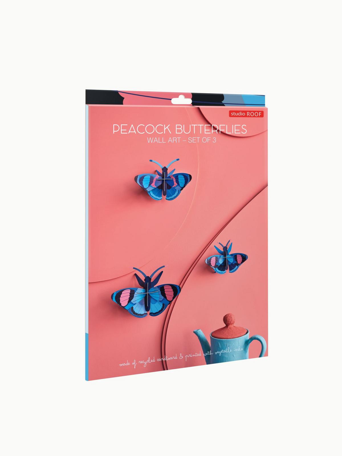 WANDDEKO Azur-Flug-Trio 5/13 cm - Multicolor, Wellpappe (5/13/17cm) - Studio Roof