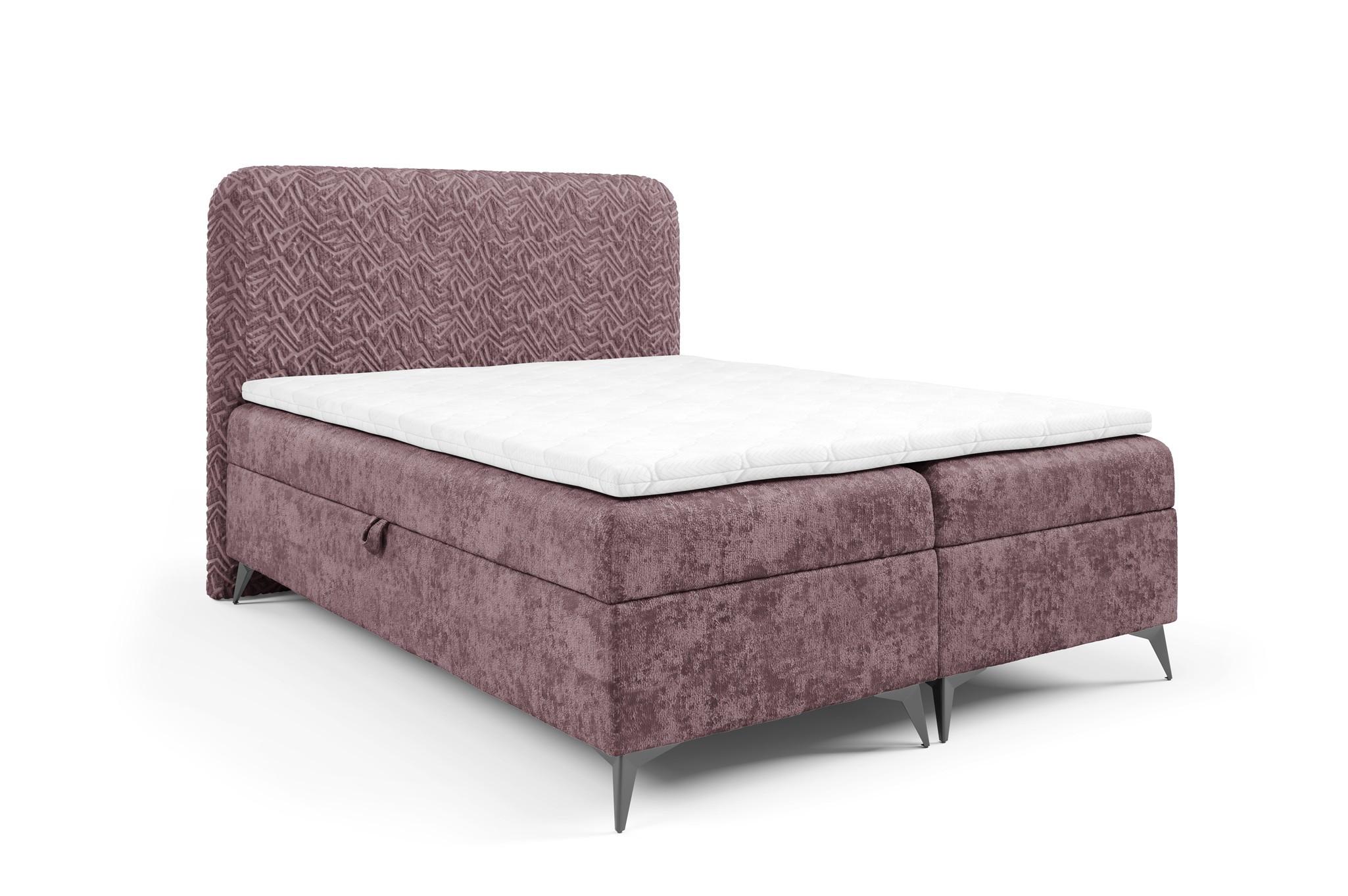 BOXBETT Triana - Rosa, Holzwerkstoff/Textil (180/200cm) - Fun Möbel