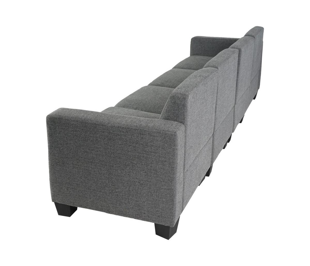 4-SITZER SOFA COUCH Grau - Grau, Textil (250/76/72cm) - MCW