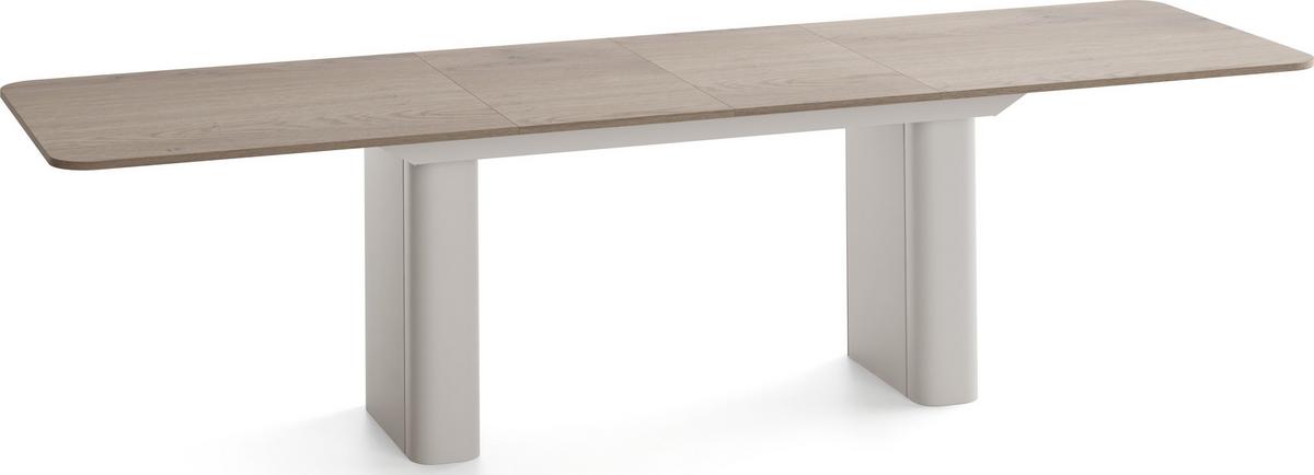 ESSTISCH Riven rechteckig ausziehbar verlängerbar mit Butterfly-Auszug, Eiche Braun 180-276/90/76 cm - Kaschmir/Eichefarben, Holzwerkstoff/Metall (90/276/76cm) - WFL GROUP