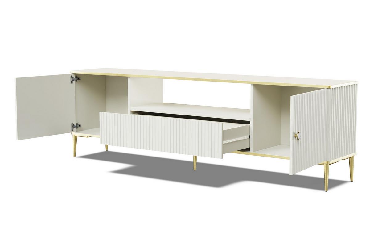 TV LOWBOARD Kaschmir, Gold 180/55/35 - Kaschmir, Holzwerkstoff (180/55/35cm) - RAUMHIRSCH FURNITURE