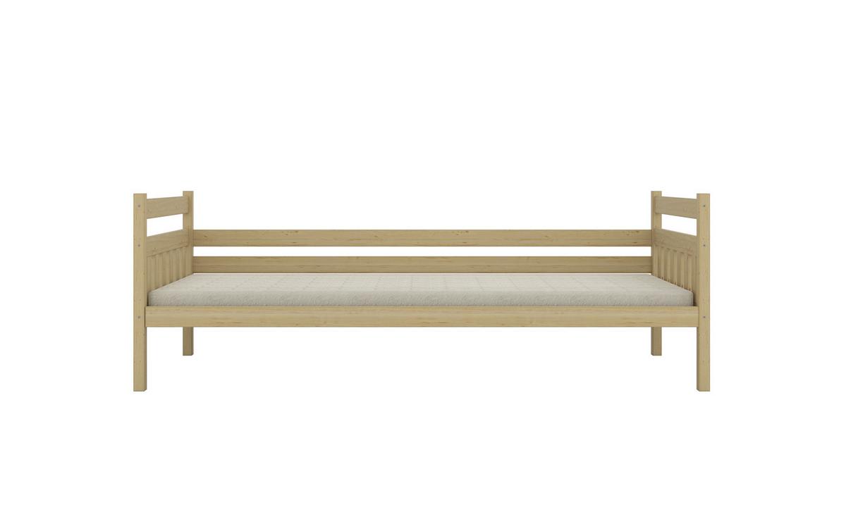 KINDERBETT Dawid mit Matratze 90/180 Natur unlackiert 90/180 - Sonoma Eiche, Holz (90/180cm) - RAUMHIRSCH FURNITURE