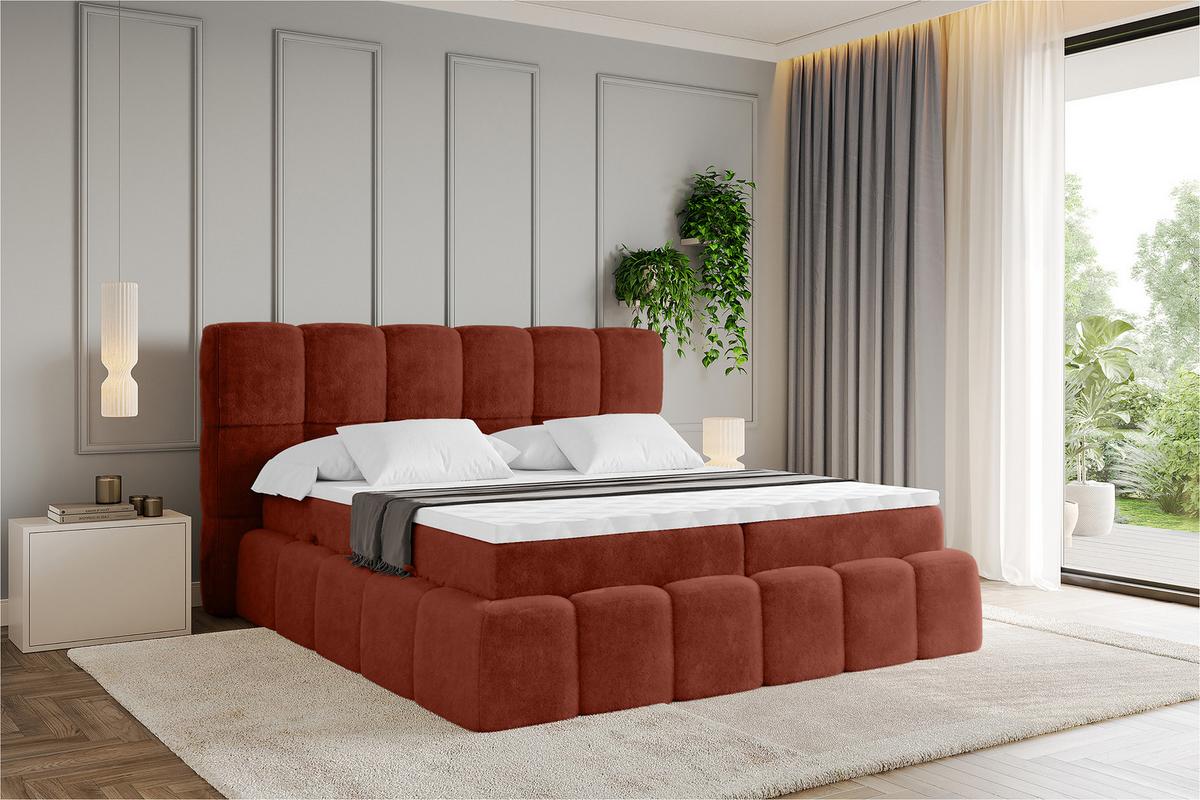 BOXBETT - AURI-H4 - 200x200 Terrakotta Lapitt - Terracotta, Holzwerkstoff (200/200cm) - ALTDECOR