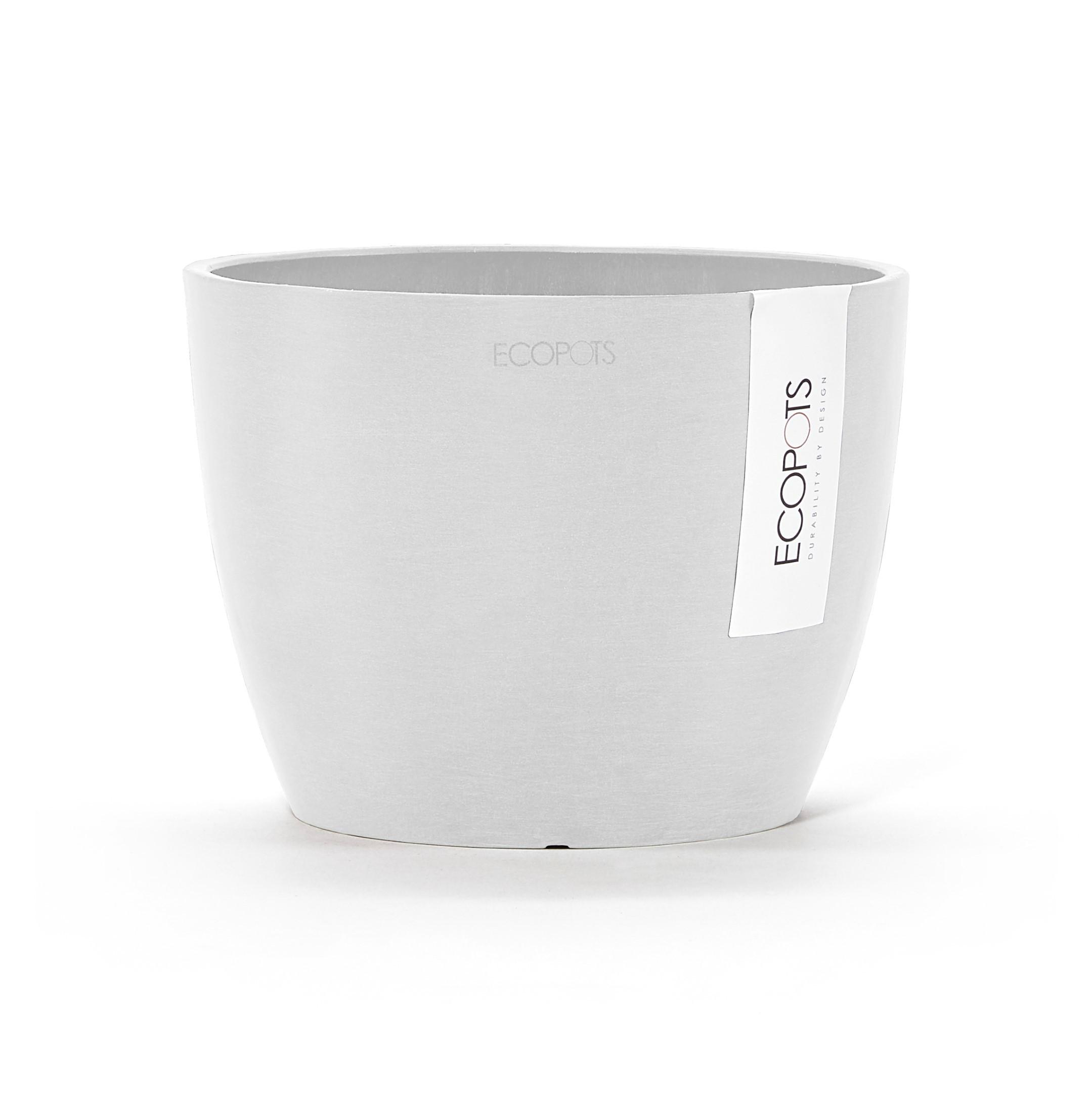 BLUMENTOPF Stockholm Mini 16,2/12 cm Weiß - Weiß, Kunststoff (16.2/12cm) - Ecopots